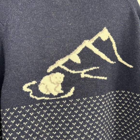 Brooks Brothers Polar Bear English  Lambswool Crewneck Sweater Womens size XL in - Picture 9 of 11